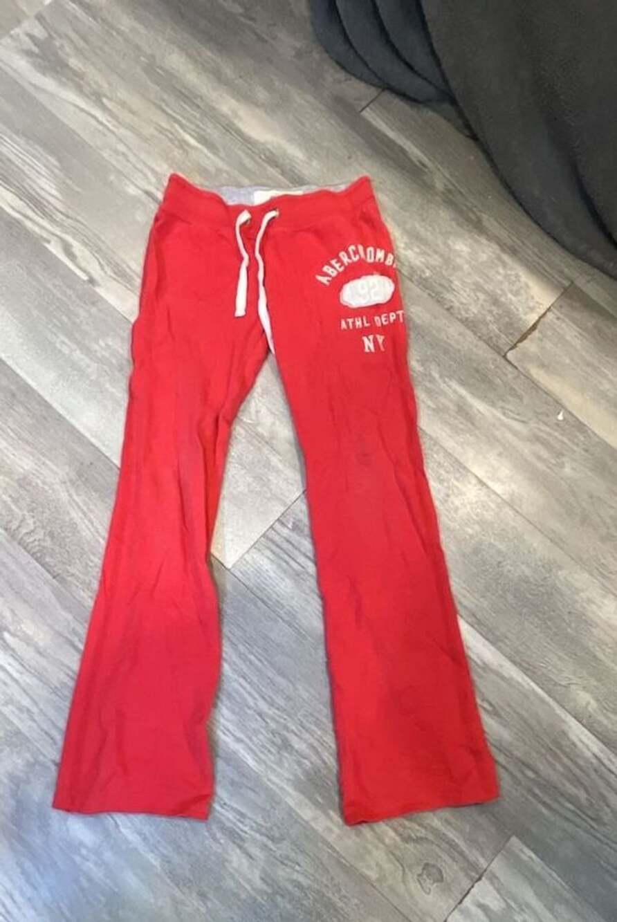 Abercrombie & Fitch Athl Dept Sweatpants Size S Red
